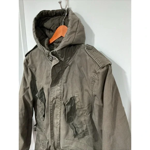 Converse Military Field Jacket, Army Green, Men's Small, Farm Chore Coat, Lined - Picture 2 of 16